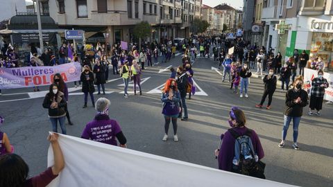 La manifestación por el 8M en Ourense