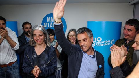 Xulio Ferreiro, candidato de Marea Atlntica en A Corua, tras la derrota en las municipales