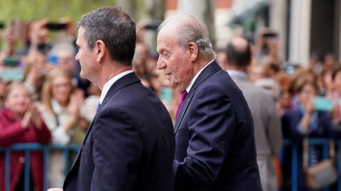 Don Juan Carlos tras la ceremonia
