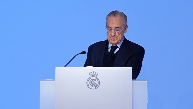 Florentino Pérez acusa a Tebas de adulterar la Liga y critica duramente al Barcelona y a los árbitros