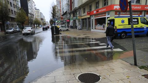 Inundaciones en la Avenida da Corua de Lugo