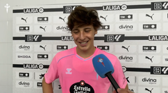 El jugador del Celta Fer L�pez, tras el partido frente al Valencia.