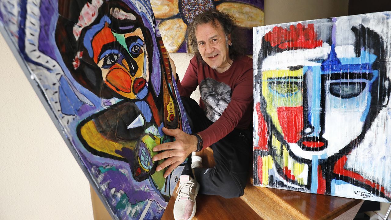 Visitamos las obras de rehabilitaci&oacute;n del pazo de Goi&aacute;ns en Boiro.Una de las catas muestra lo que podr&iacute;a ser la cara de un fraile. Este tipo de murales serv&iacute;an para trasladar a los fieles motivos e im&aacute;genes de la Biblia