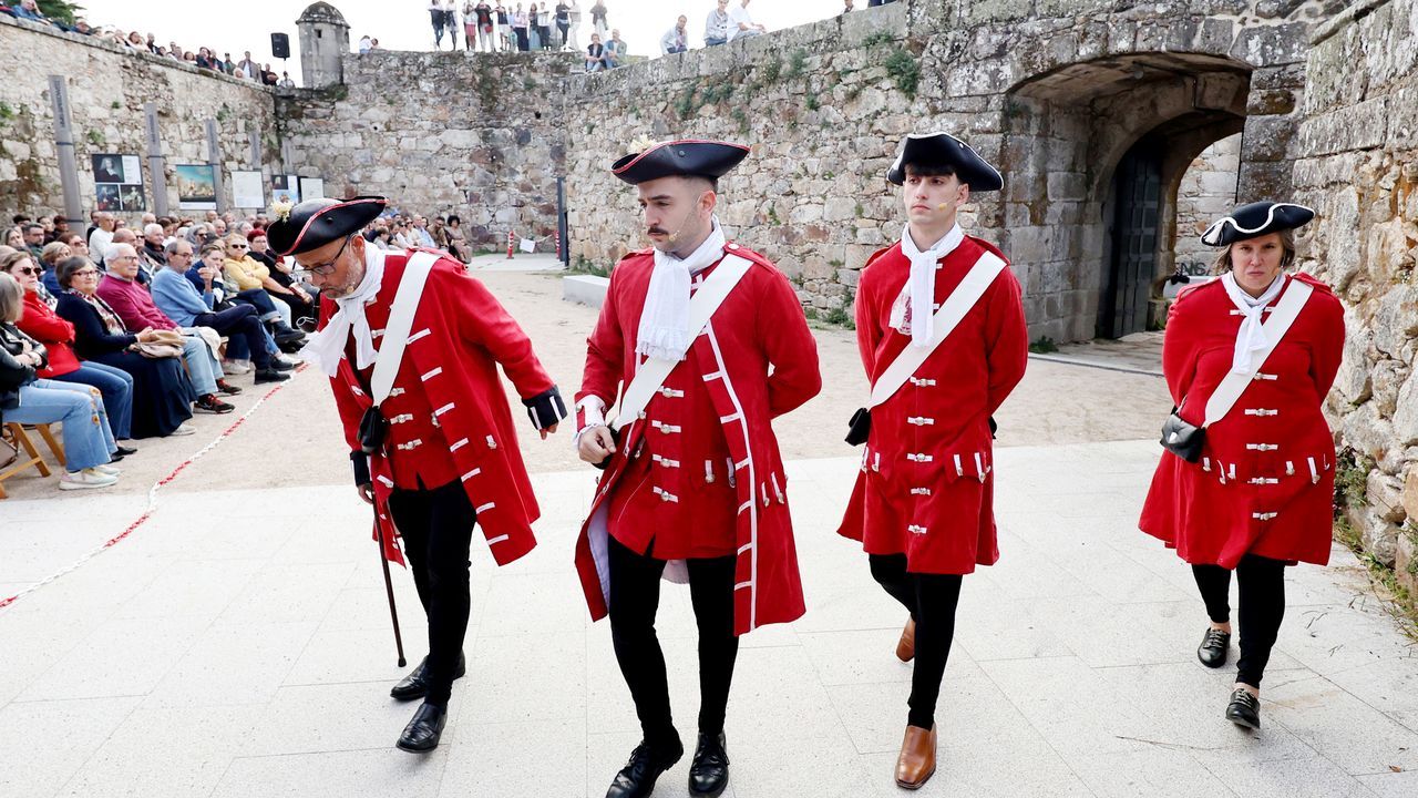 Representaci�n teatral del asedio a Vigo en 1719 en la fortaleza de O Castro
