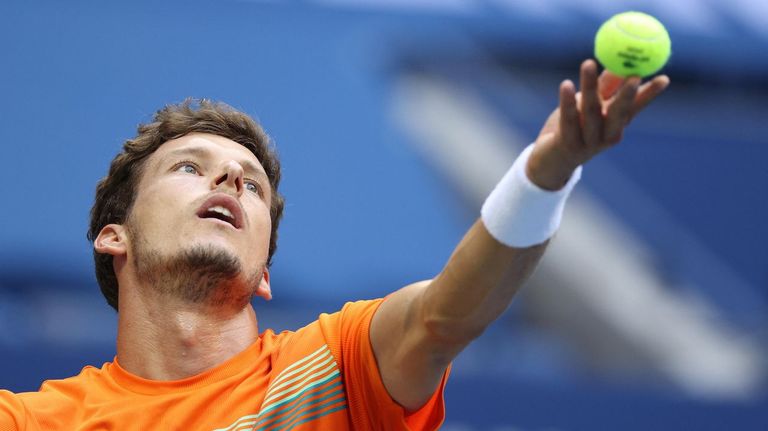 Pablo Carreño, durante el partido de semifinales, en el US Open