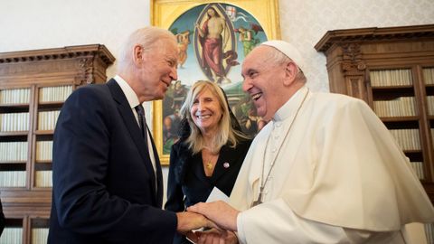 Joe Biden, segundo presidente católico de Estados Unidos que visita al papa Joe Biden, segundo presidente católico de Estados Unidos que visita al papa