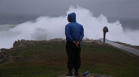 Fuerte oleaje en la costa gallega