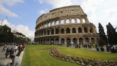 Vista del Coliseo de Roma (Italia).