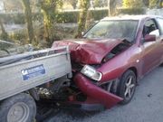Estado en que qued� el coche. Foto de C�sar Delgado