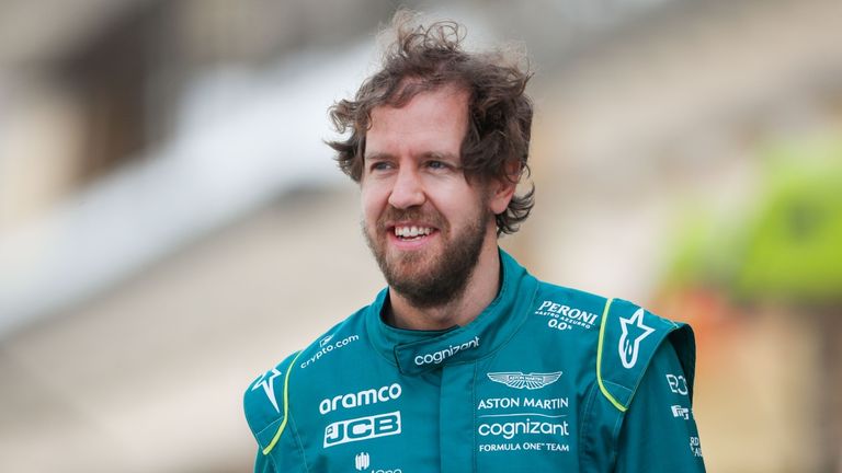 Sebastian Vettel con Aston Martin.