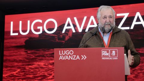 Jos Lpez Orozco, hace un mes en el congreso del PSOE de Lugo