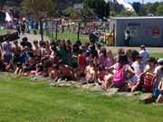 Los ni�os ya est�n listos para probar todas las atracciones acu�ticas