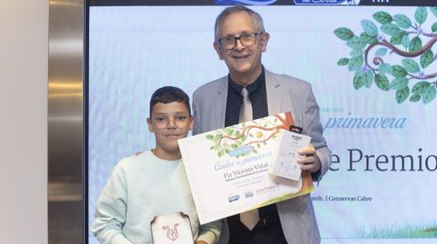 Fiz Vicente, terceiro premio, con Evencio Ferrero 