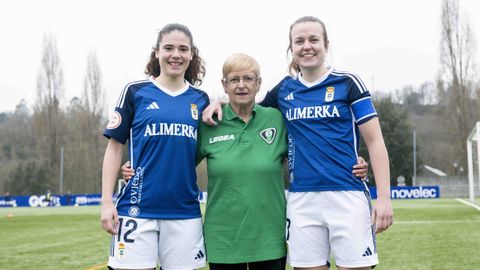 Maribel S�nchez, entre Marina Crespo e Igle