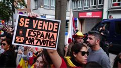 Concentración en Oviedo contra la amnistía, en imagen de archivo
