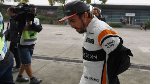 Fernando Alonso, en Shanghi