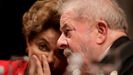 Los expresidentes brasileños Dilma Rousseff y Lula da Silva, en una imagen de archivo