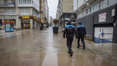 Domingo solitario en las calles gallegas durante el estado de alarma