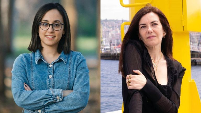 Sara Vila e Ledicia Costas pechan os Faladoiros Feministas de Pontevedra