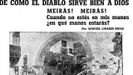 A la izquierda, reproducción del encabezamiento de la colaboración de Manuel Linares Rivas en La Voz, en mayo de 1938