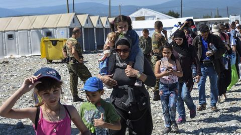 Refugiados en Macedonia