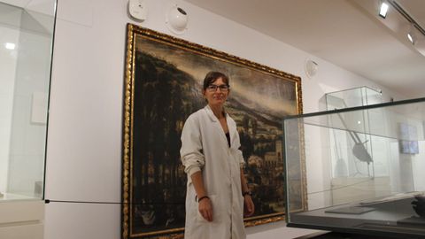 Asunción Marién González, no Museo das Peregrinacións