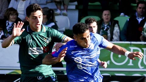 Amín forzó el primer penalti para los ourensanos