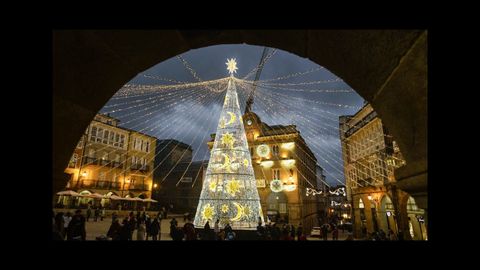 Encendido de las luces de Navidad de Ourense.