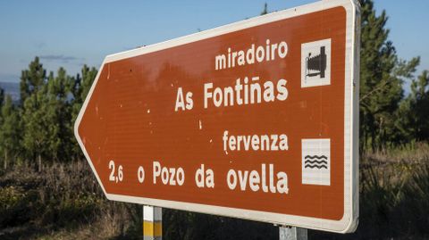 Un letrero señalizador de la ruta