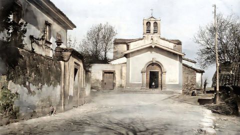 Oviedo. Hoy viajamos hasta los primeros años del siglo XX para contemplar el aspecto que presentaba entonces la iglesia de San Julián de los Prados