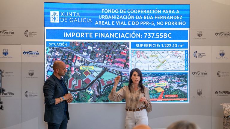 La Xunta presta 740.000 euros a O Porriño para urbanizar el acceso a 36 viviendas públicas