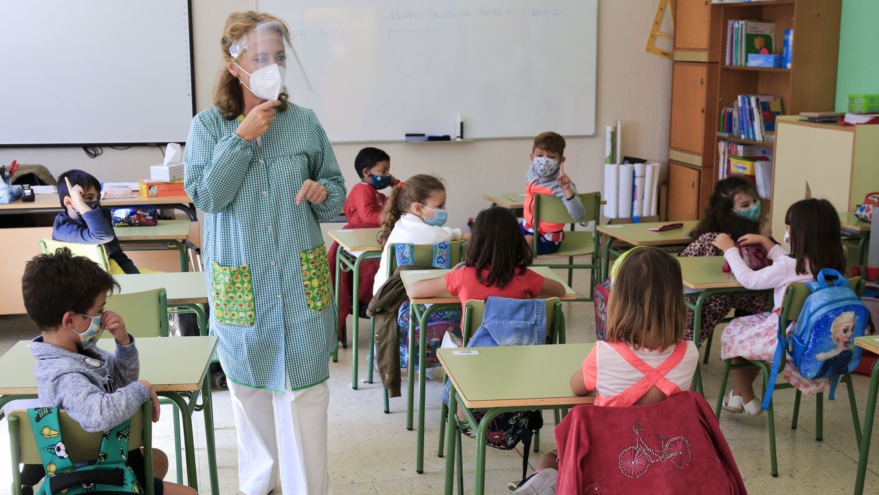 Imagen de una de las aulas del colegio Rosal�a de Castro