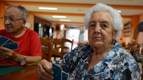 Preciosa Diguez, 90 aos. De Xunqueira, vive en Ourense. Fue agricultora
