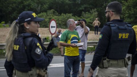 Agentes de la poilcía brasileña en un control, en una imagen de archivo