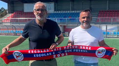 Jos� Barca en su presentaci�n con el Berganti�os