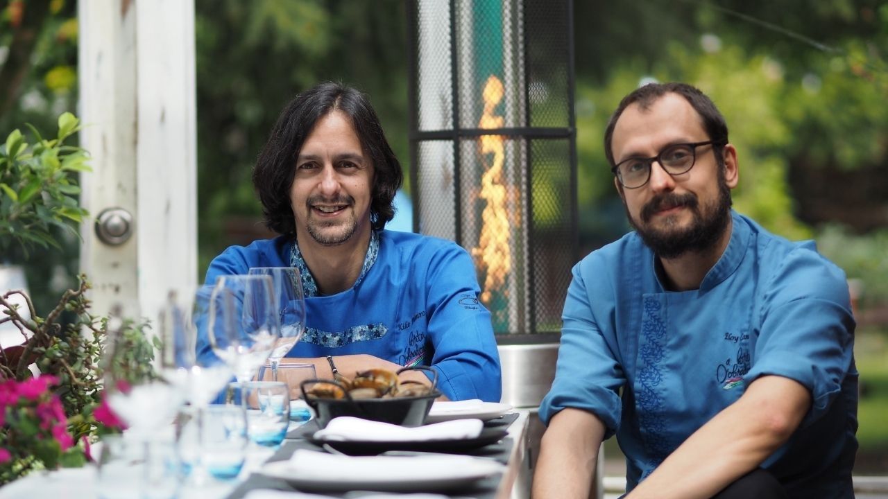 Kike Piñeiro y Eloy Cancela, gerentes de A Horta do Obradoiro (Santiago)