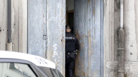 Imagen de archivo de una redada de la Policía Nacional en Lugo.