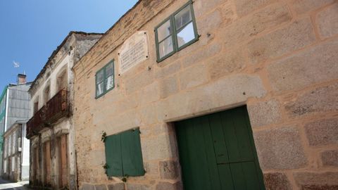 Fachada da casa natal de Manuel Mato Vizoso, na ra Concepcin Arenal, na zona vella de Vilalba