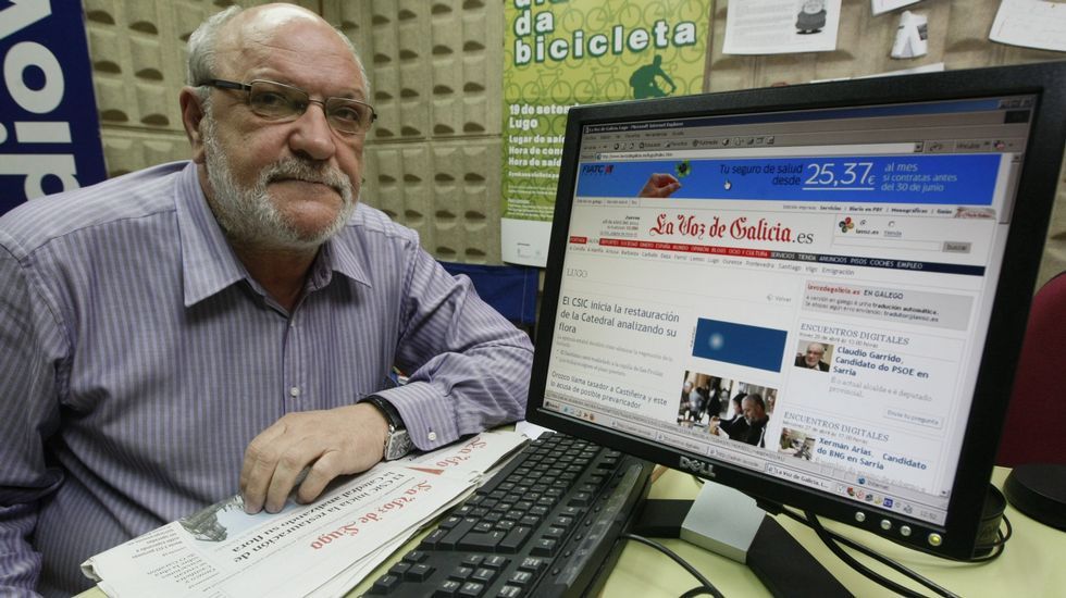 Claudio Garrido, en un encuentro digital con los votantes antes de las elecciones municipales del 2011