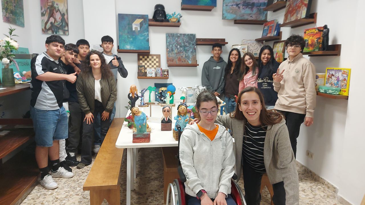 Un instante de �Entre dos�, con Julio Pereira y Tet� Delgado 