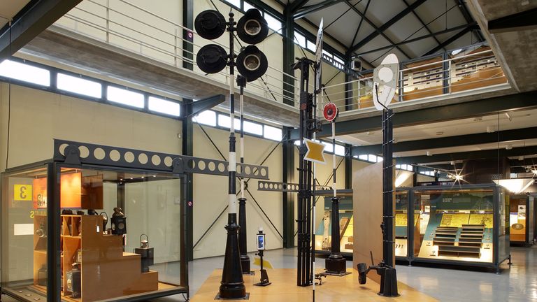 Interior del Museo del Ferrocarril