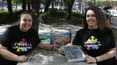 Las ourensanas Susana y Mnica Roldn participaron en el concurso de puzles