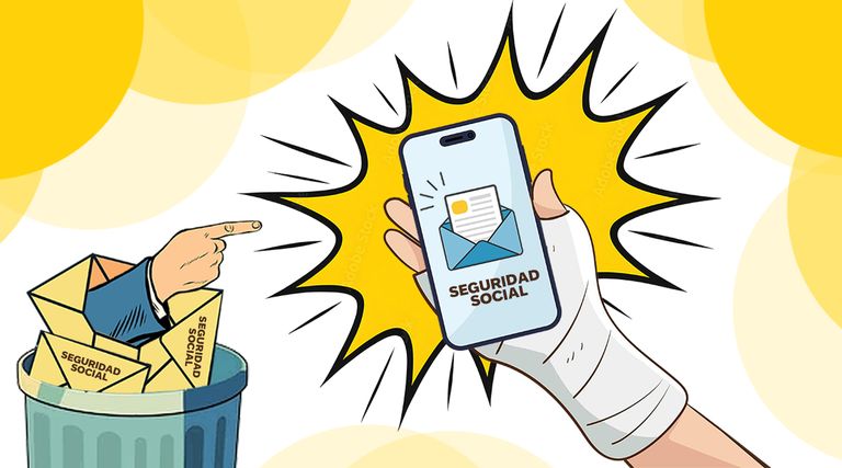 Los trabajadores de baja recibirán todas las notificaciones por vía digital