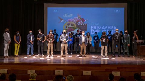 Entrega de premios Primavera do Cine 2020, en Vigo.