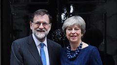 Theresa May certifica su apoyo a Rajoy en Catalua