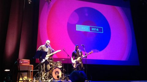 Supersonora, en un momento de su actuación en la gala inaugural del FICX