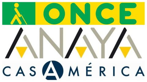 Logos de la ONCE, Anaya y Casa América