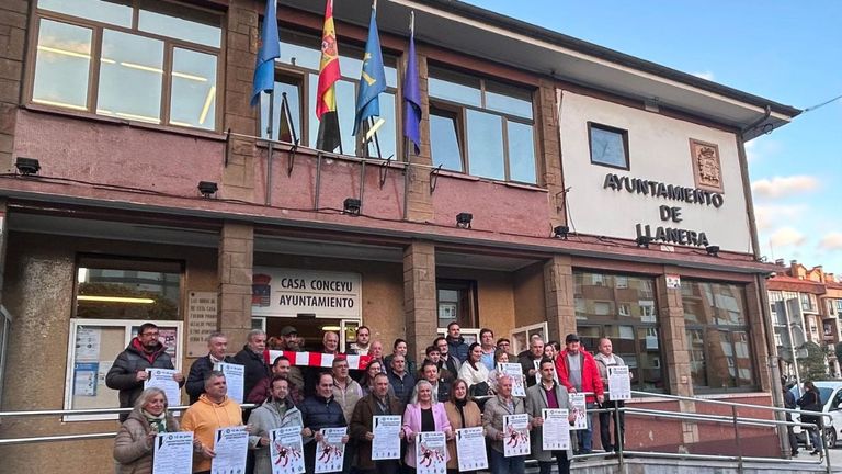 Presentación de la V Concentración de Peñas Sportinguistas, en Llanera