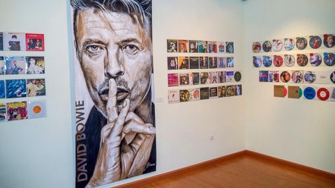 Imagen de la exposicin sobre David Bowie en Avils