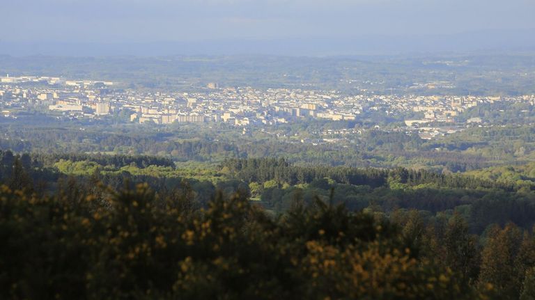 Vista de Lugo desde el Alto do Picato
